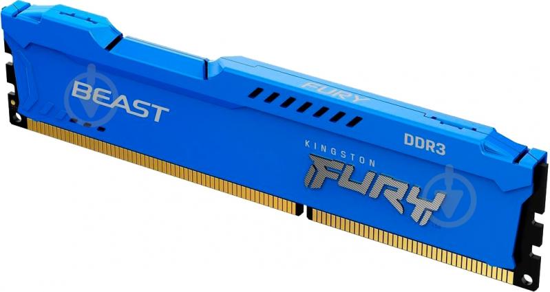 Оперативная память Kingston DDR3 SDRAM 4 GB (1x4GB) 1866 MHz (KF318C10B/4) FURY Beast - фото 4