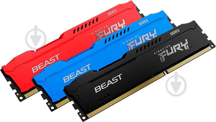 Оперативная память Kingston DDR3 SDRAM 4 GB (1x4GB) 1866 MHz (KF318C10B/4) FURY Beast - фото 5