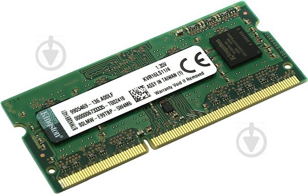 Оперативна пам'ять Kingston SODIMM DDR3 4 GB 1600 MHz (KVR16LS11/4WP) - фото 1