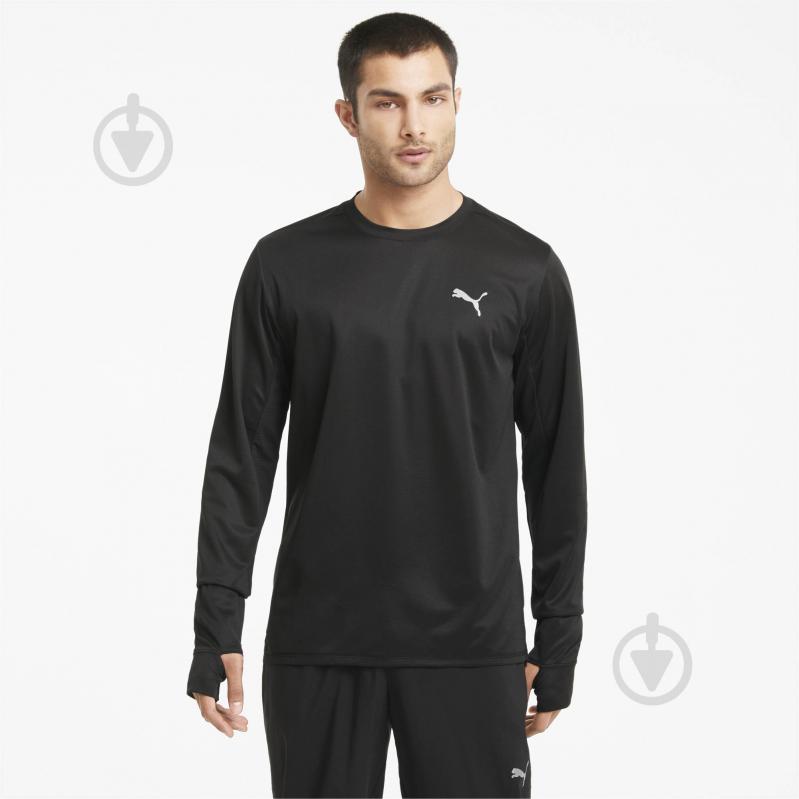 Футболка Puma RUN FAV LS TEE 52021001 р.L чорний - фото 1