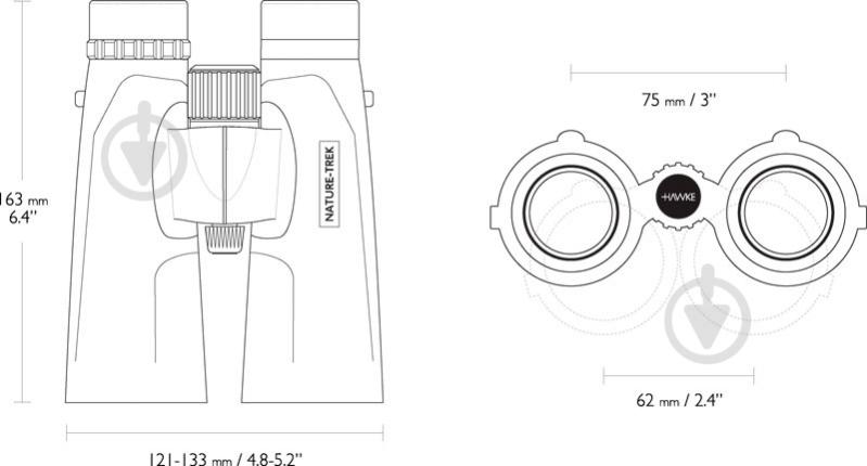 Бинокль Hawke Nature-Trek green - фото 4