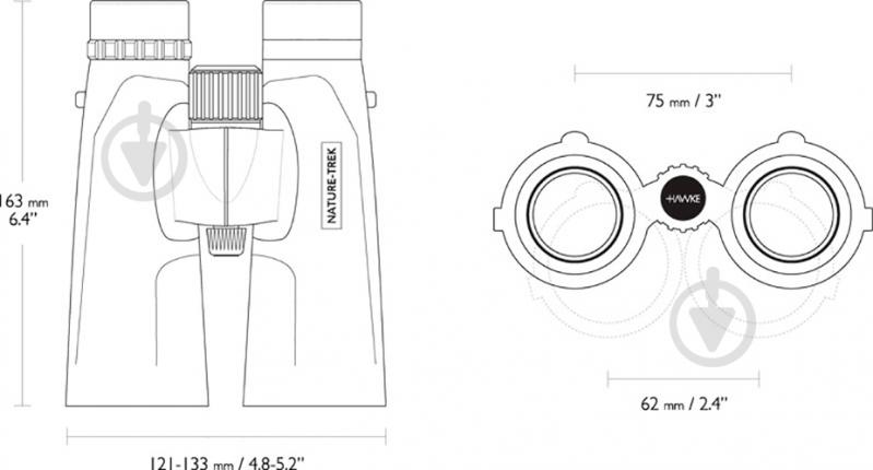 Бинокль Hawke Nature-Trek green - фото 3
