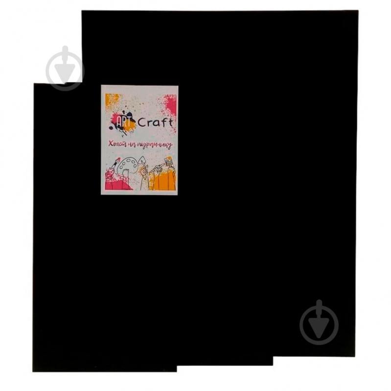 Полотно на підрамнику чорний 13025 40х40 см 280 г/кв.м акрил ART CRAFT - фото 1 Полотно на підрамнику чорний 13025 40х40 см 280 г/кв.м акрил ART CRAFT - фото 1