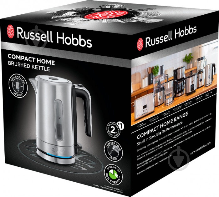 Электрочайник Russell Hobbs CompactHome 24190-70 - фото 6 Электрочайник Russell Hobbs CompactHome 24190-70 - фото 6