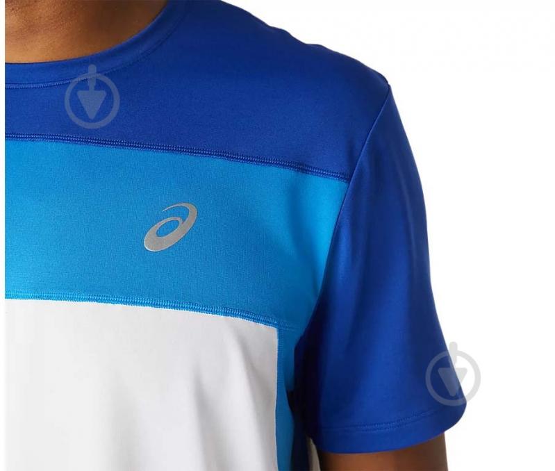 Футболка Asics RACE SS TOP 2011A781-106 р.M бело-синий - фото 3 Футболка Asics RACE SS TOP 2011A781-106 р.M бело-синий - фото 3
