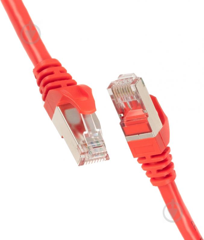 Патч-корд 2E PC5ECA - 020RD Cat 5e / RJ45 / 26AWG 0,2 м красный - фото 1