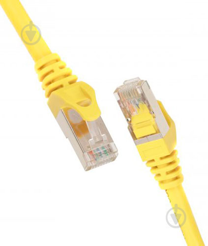 Патч-корд 2E 2E Cat 5e,UTP,RJ45, 26AWG ,7/0.16 CCA, PVC 0,5 м жовтий - фото 1