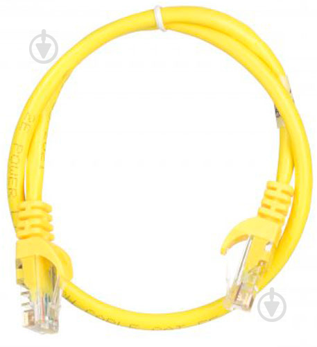 Патч-корд 2E 2E Cat 5e,UTP,RJ45, 26AWG ,7/0.16 CCA, PVC 0,5 м жовтий - фото 2