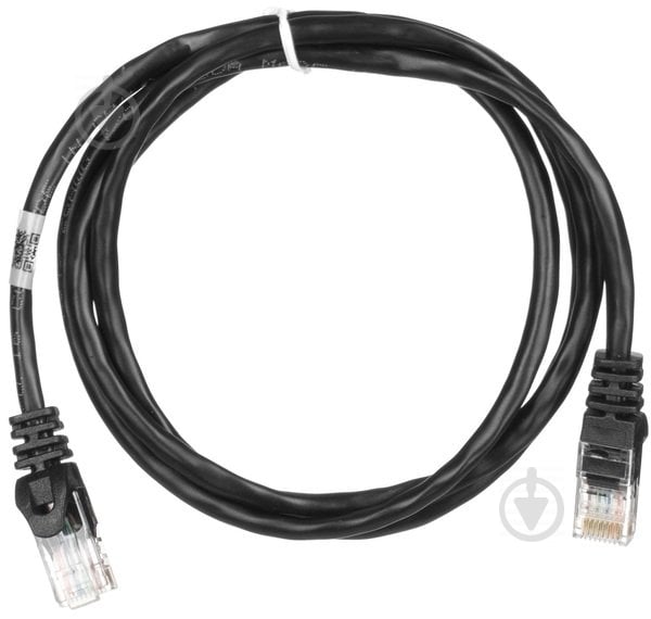 Патч-корд 2E Cat 5e UTP RJ45 26AWG 7/0.16 CCA 2E-PC5ECA-120BK 1,2 м чорний - фото 1