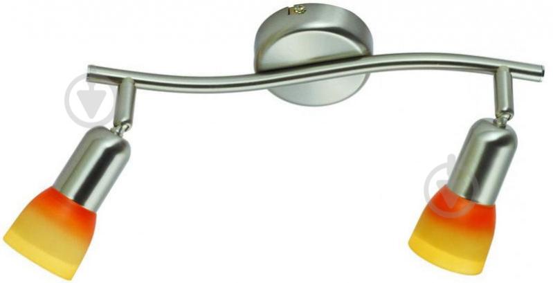 Спот Globo Arni 2x40 Вт E14 матовый никель 5455-2 - фото 1 Спот Globo Arni 2x40 Вт E14 матовый никель 5455-2 - фото 1