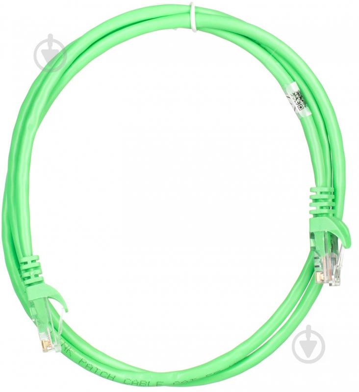 Патч-корд 2E Cat 5e UTP RJ45 26AWG 7/0.16 CCA 2E-PC5ECA-120GRN 1,2 м зеленый - фото 1