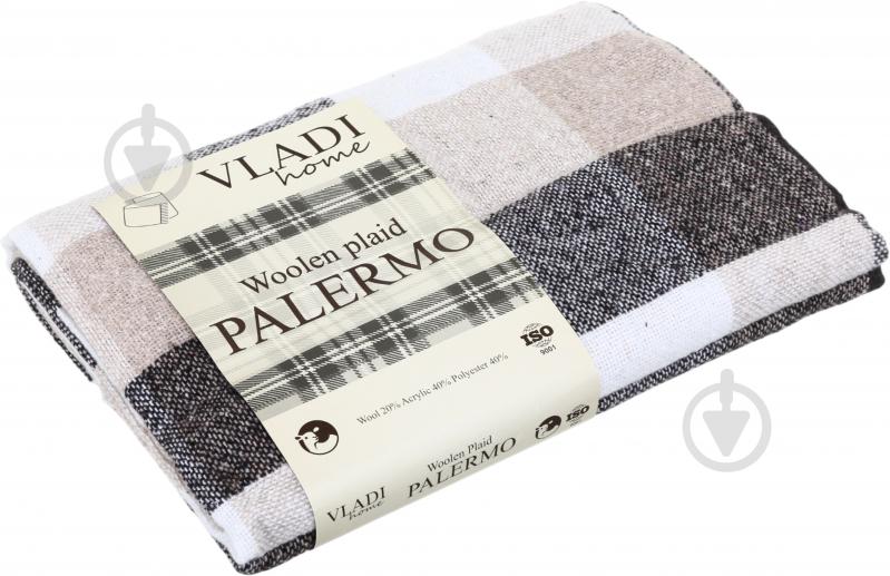 Плед полушерстяной Vladi 170x210 см черно-белый - фото 5 Плед полушерстяной Vladi 170x210 см черно-белый - фото 5