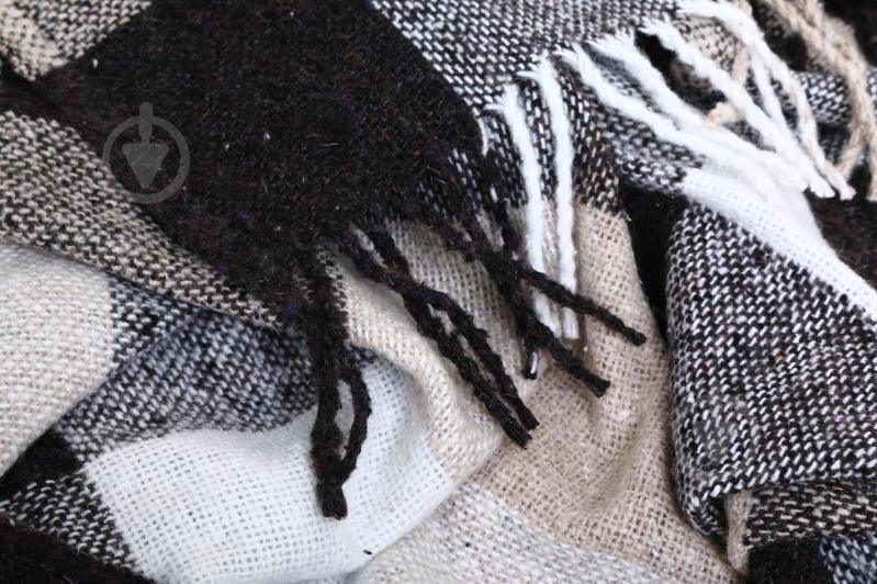 Плед полушерстяной Vladi 170x210 см черно-белый - фото 4 Плед полушерстяной Vladi 170x210 см черно-белый - фото 4