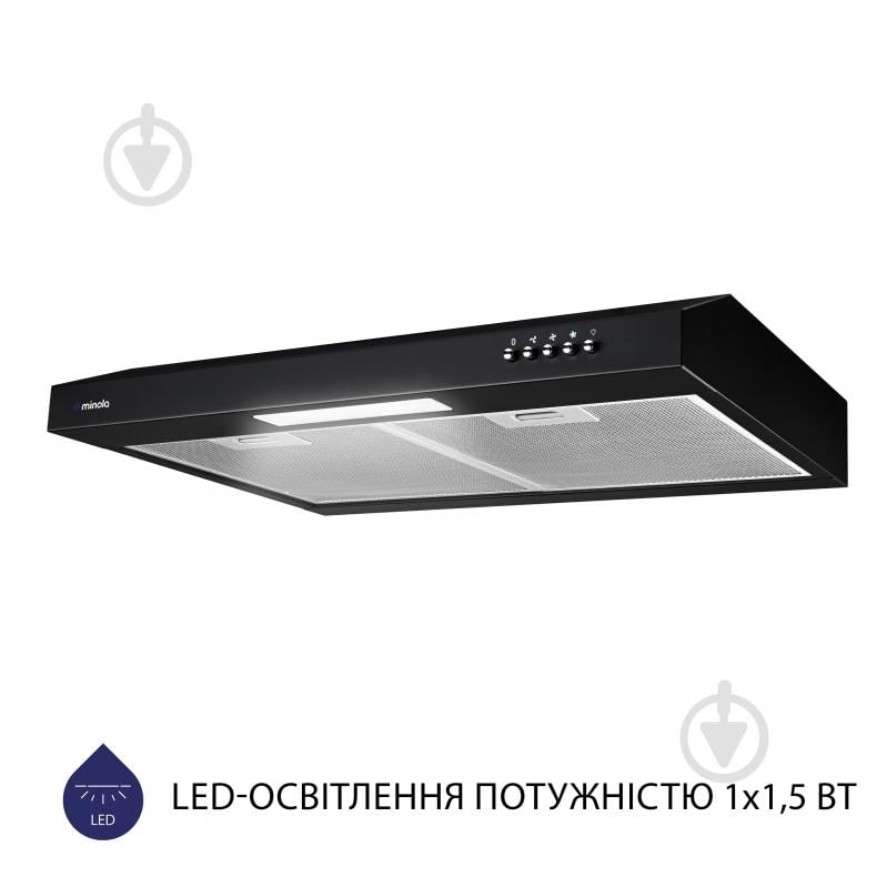 Витяжка Minola HPL 612 BL пласка - фото 4