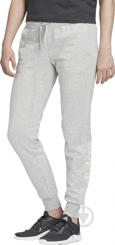 Брюки Adidas W E LIN PANT FL GD3031 р. XS светло-серый - фото 3