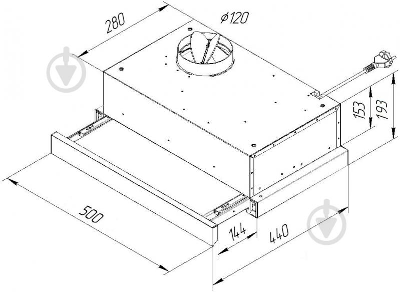 Вытяжка Pyramida TL 50 SLIM WH - фото 13