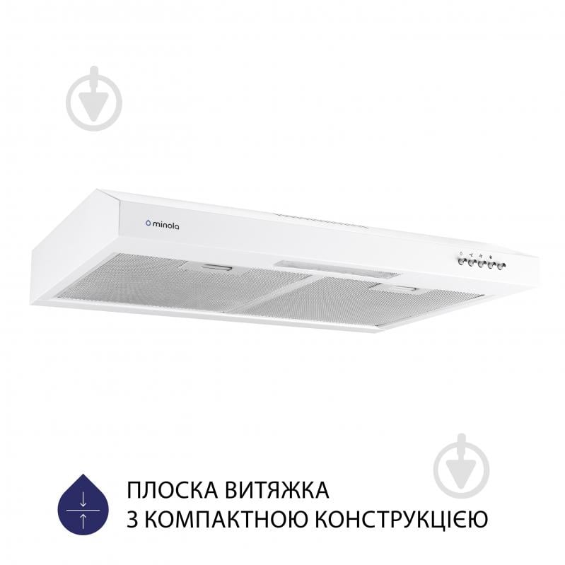 Витяжка Minola HPL 612 WH пласка - фото 2