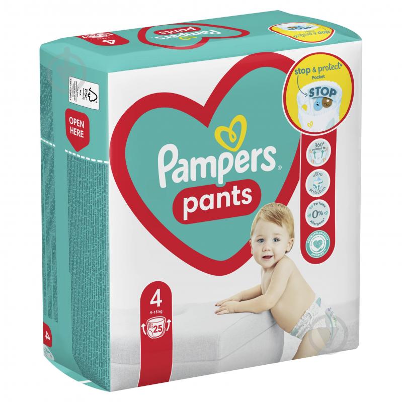 Подгузники-трусики Pampers Pants 4 9-15 кг 25 шт. - фото 3