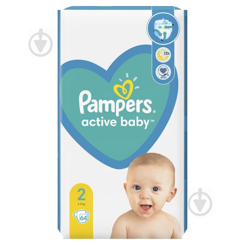 Підгузки Pampers Active Baby 2 4-8 кг 64 шт. - фото 2