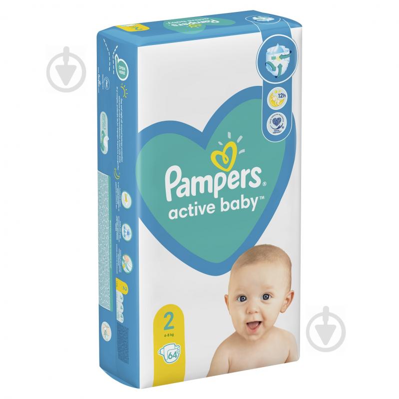 Підгузки Pampers Active Baby 2 4-8 кг 64 шт. - фото 3