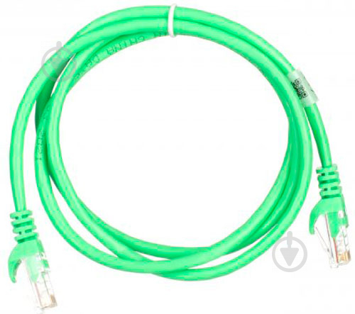 Патч-корд 2E Cat 5e,UTP,RJ45, 26AWG ,7/0.16 Cu, PVC 0,5 м зеленый - фото 2