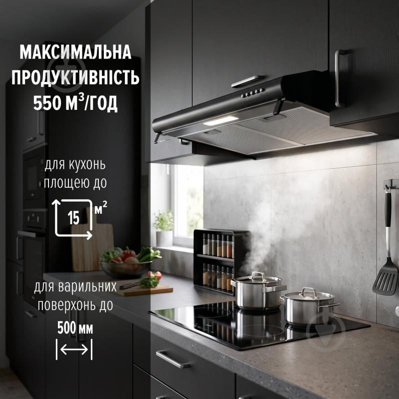 Вытяжка Perfelli PL 5144 BL LED плоская - фото 2