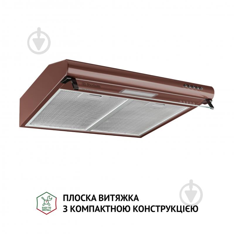 Витяжка Perfelli PL 5144 BR LED пласка - фото 2