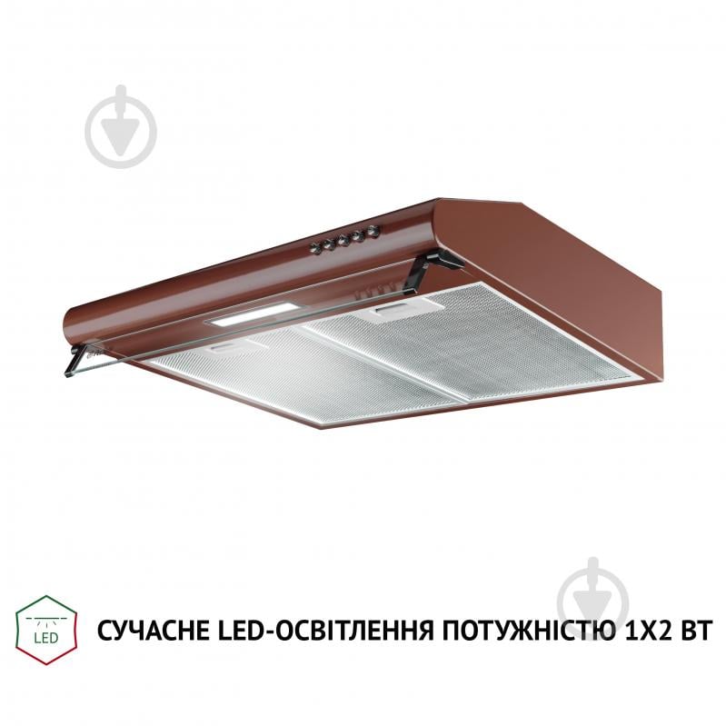 Витяжка Perfelli PL 5144 BR LED пласка - фото 4