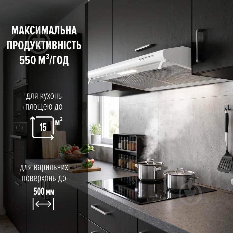 Вытяжка Perfelli PL 5144 W LED плоская - фото 2