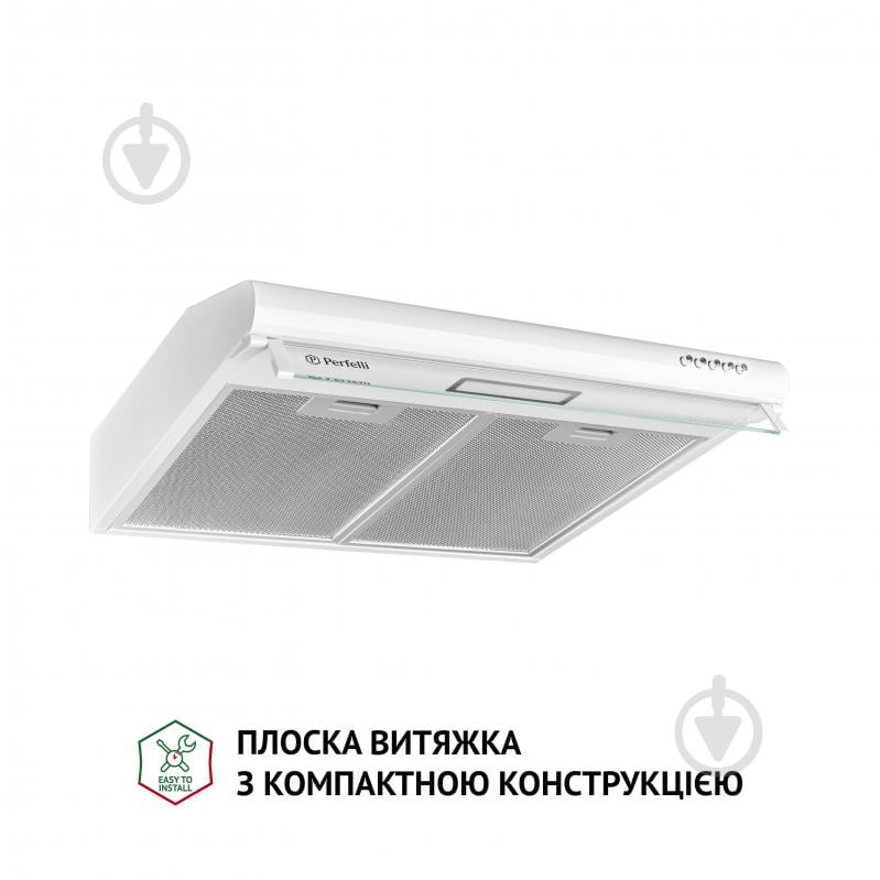 Витяжка Perfelli PL 5144 W LED пласка - фото 2