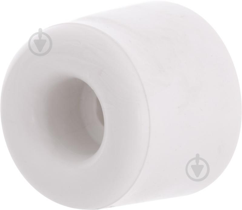 Стопор дверной резиновый 25x35 мм белый - фото 2