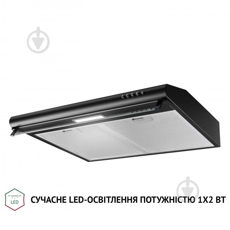 Витяжка Perfelli PL 6144 BL LED пласка - фото 4