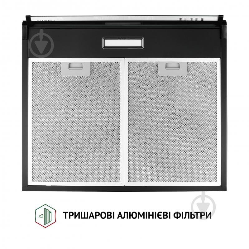 Витяжка Perfelli PL 6144 BL LED пласка - фото 7