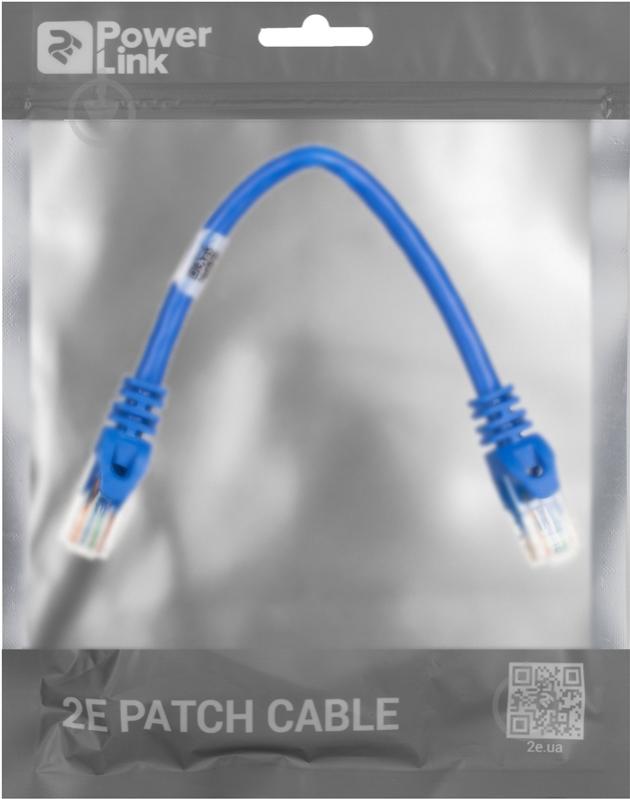 Патч-корд 2E Cat 6 UTP 26AWG 2E-PC6COP-020BL 0,2 м синий - фото 3