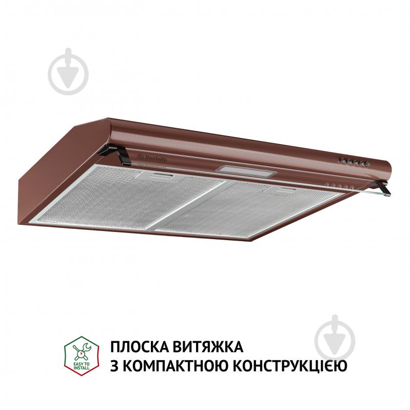 Витяжка Perfelli PL 6144 BR LED пласка - фото 2