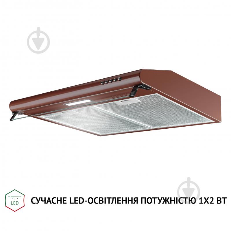 Витяжка Perfelli PL 6144 BR LED пласка - фото 4