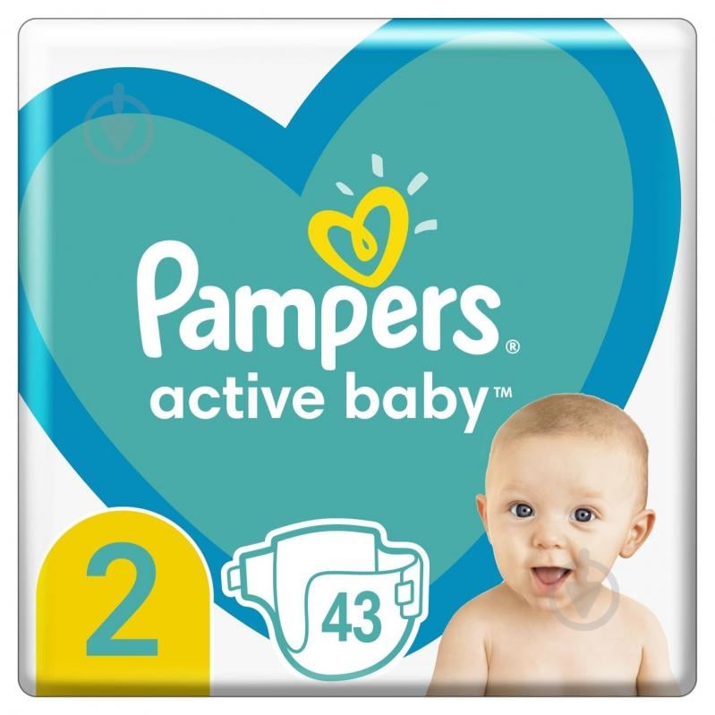 Подгузники Pampers Active Baby 2 4-8 кг 43 шт. - фото 1