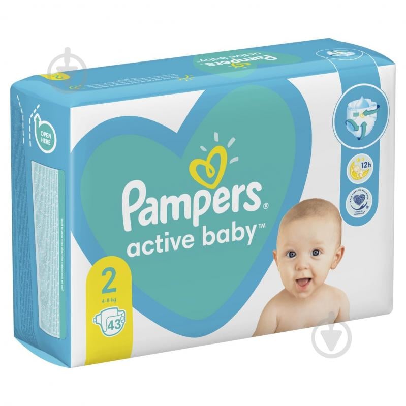 Подгузники Pampers Active Baby 2 4-8 кг 43 шт. - фото 3