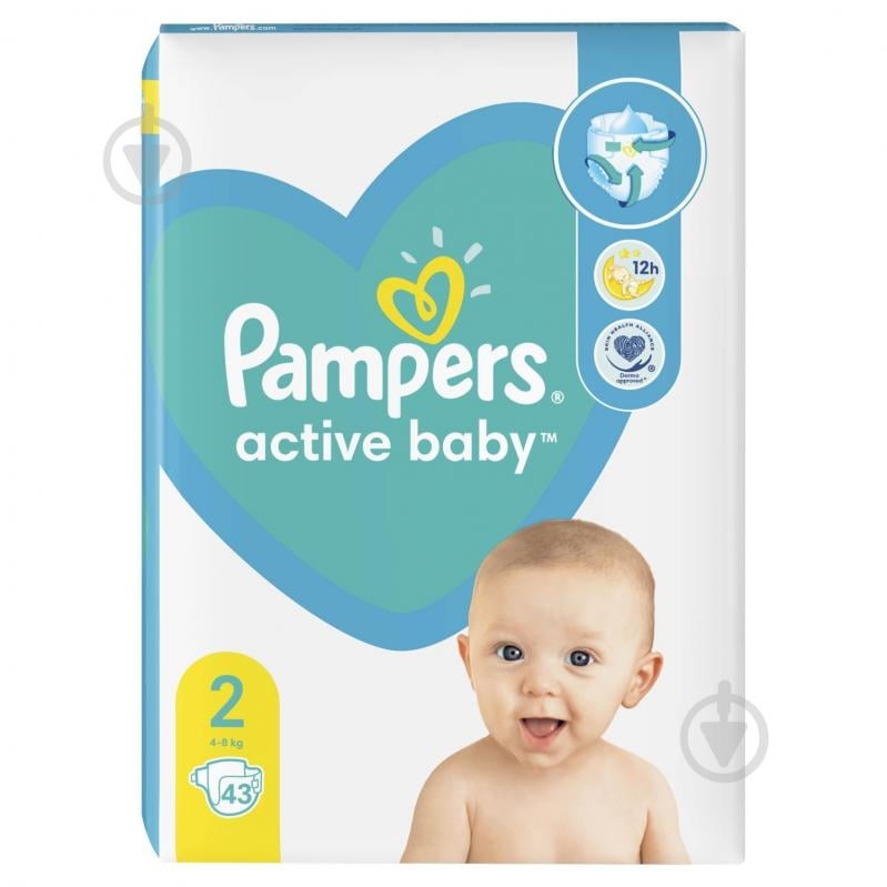 Подгузники Pampers Active Baby 2 4-8 кг 43 шт. - фото 4