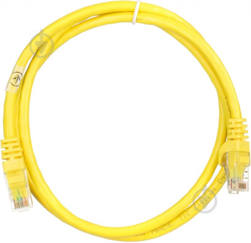 Патч-корд 2E PC6COP - 100YLW Cat 6 / RJ45 / 26AWG 1 м желтый - фото 2