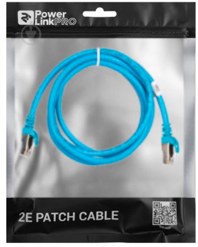 Патч-корд 2E Cat 6,S-FTP, RJ45, 4Х2 27AWG ,7/0.14 Cu, PVC 0,5 м синий - фото 3