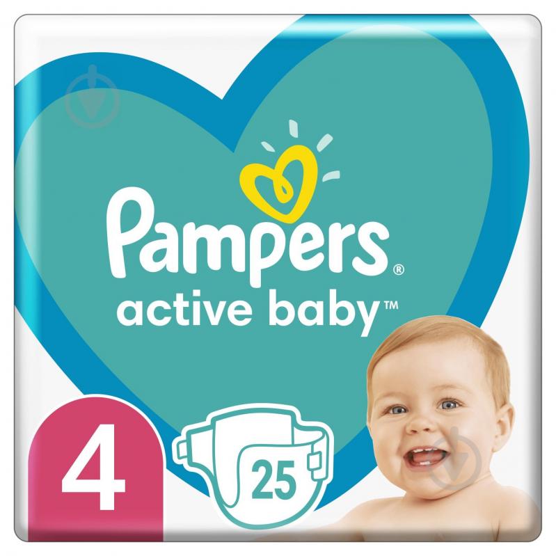 Підгузки Pampers Active Baby 4 9-14 кг 25 шт. - фото 1