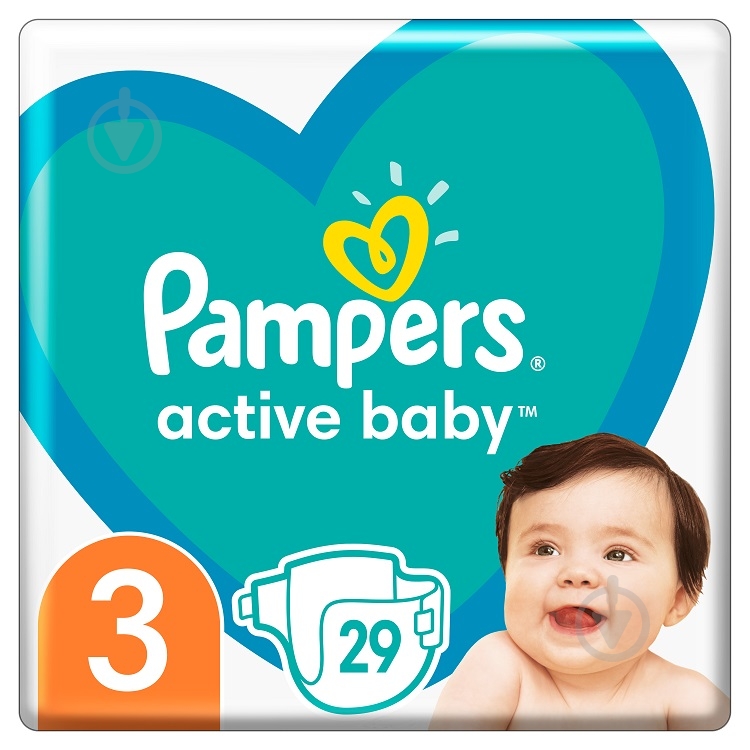 Подгузники Pampers Active Baby 3 6-10 кг 29 шт. - фото 1