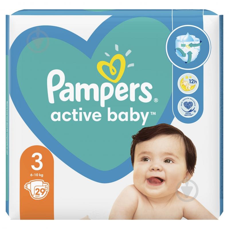 Подгузники Pampers Active Baby 3 6-10 кг 29 шт. - фото 2