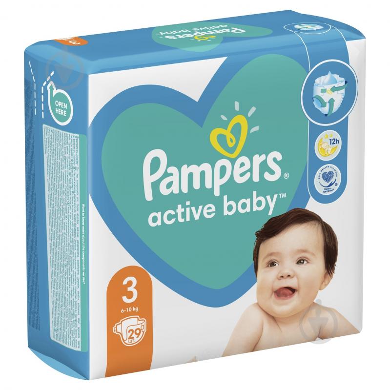 Подгузники Pampers Active Baby 3 6-10 кг 29 шт. - фото 3