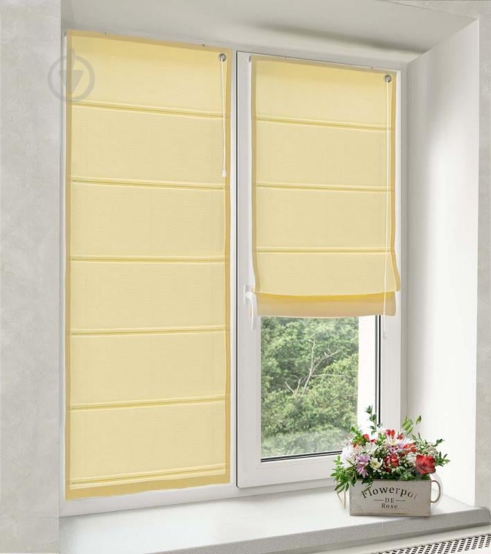 Римська штора Rollotex Шнурове керування ASTI 70x240 см Жовта - фото 1 Римська штора Rollotex Шнурове керування ASTI 70x240 см Жовта - фото 1