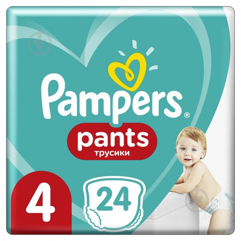 Подгузники-трусики Pampers 4 9-15 кг 24 шт. - фото 1