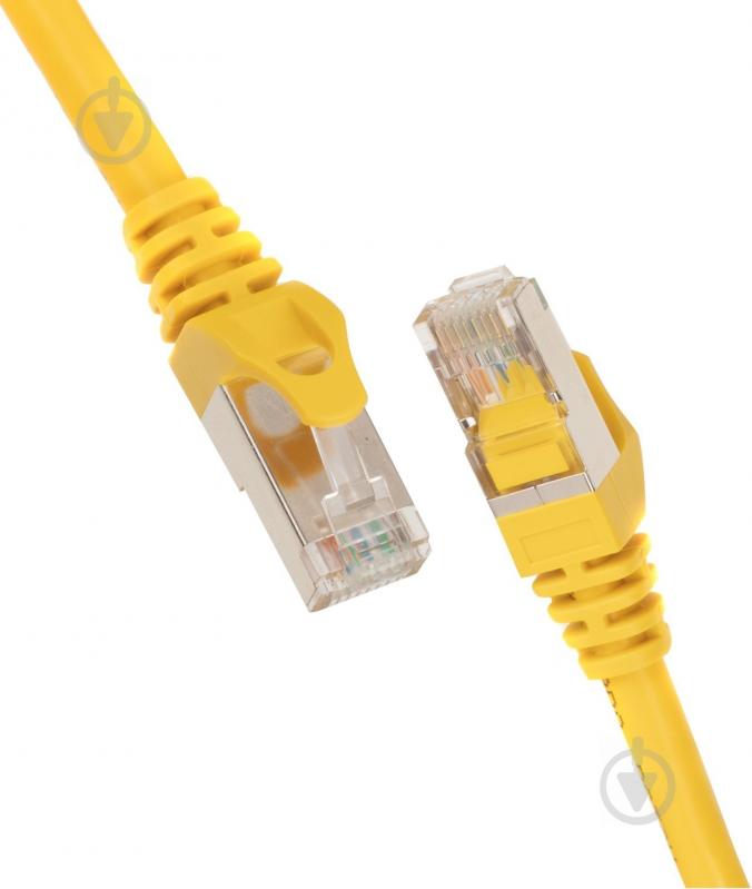 Патч-корд 2E Cat 6 S-FTP RJ45 4Х2 27AWG 7/0.14 Cu 2E-PC6SFTPCOP-150YLW 1,5 м желтый - фото 2