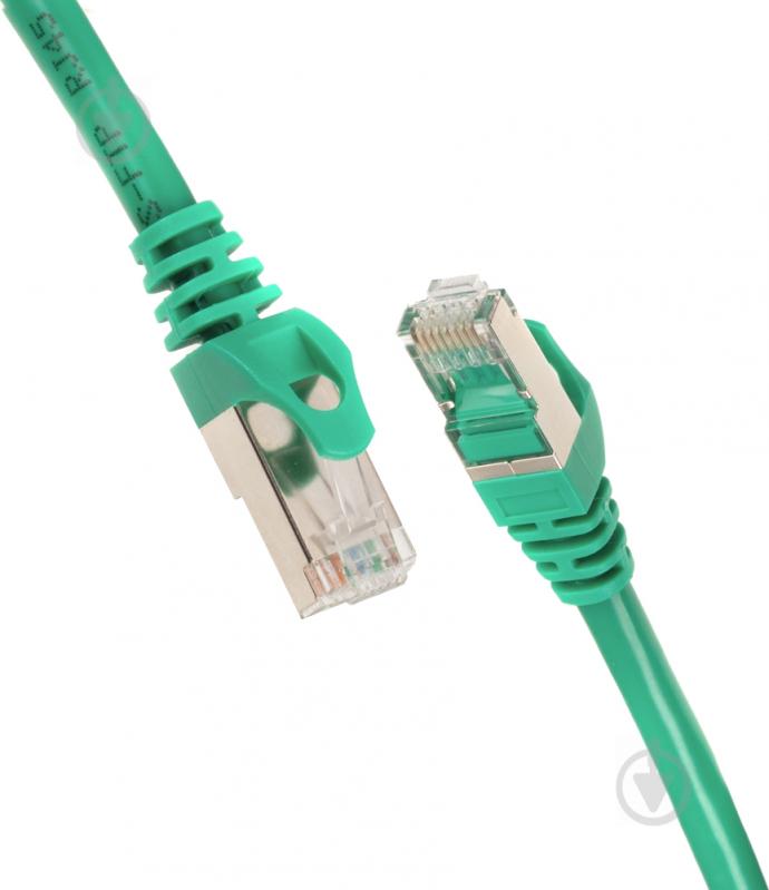 Патч-корд 2E PC6SFTPCOP - 150GRN Cat 6 / RJ45 / 27AWG 1,5 м зеленый - фото 1