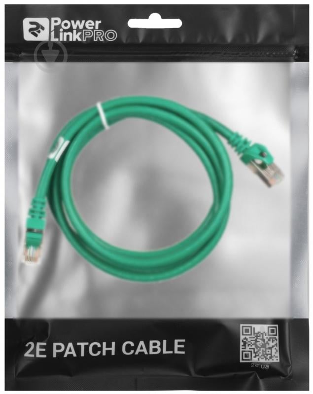 Патч-корд 2E PC6SFTPCOP - 150GRN Cat 6 / RJ45 / 27AWG 1,5 м зеленый - фото 3